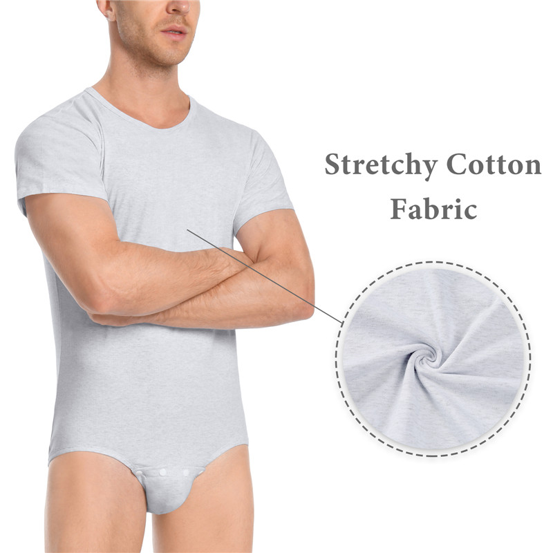 Relaxed Fit Basic Onesie Grey