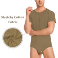 Relaxed Fit Basic Onesie Brown