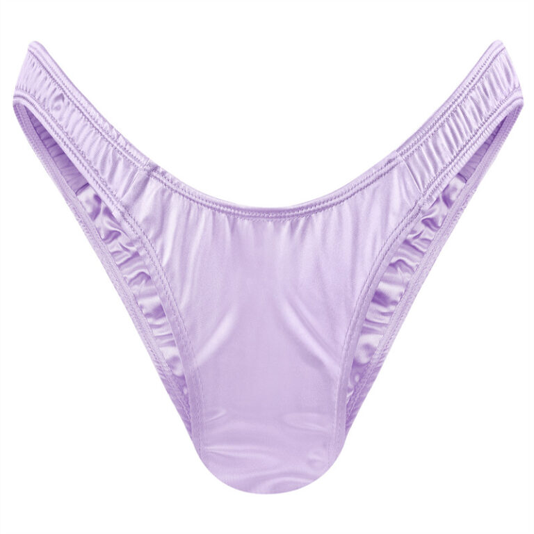3 PACK Sexy Fit-(Pink/Purple/Light Blue) Cotton Tucking Thong Underwear main image 0