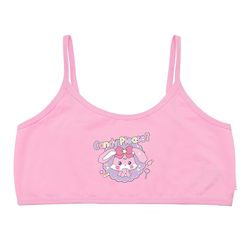 anthro rabbit young flat chest only underwear pink panties heart and pink training  bra cute adorable