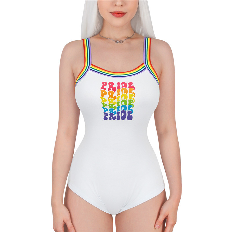 Pride Camisole Bodysuit Artistic Lettering