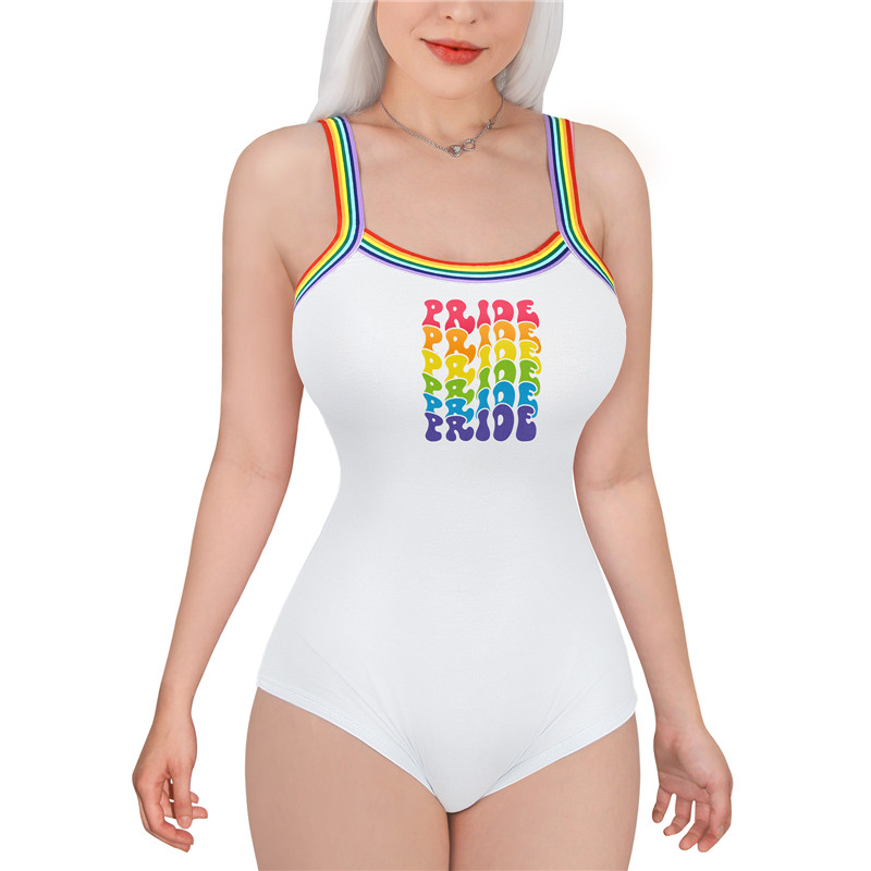 Pride Camisole Bodysuit Artistic Lettering