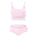 Gingham Lolita Bralette Set Pink