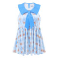 Beary Cute Babydoll Top Blue