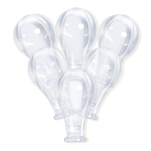 Size 8 Outsize Replacement Transparent Pacifier Nipples Value 6-Pack