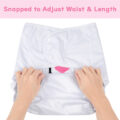 I Love Daddy Adult Diaper Wrap Cover One Size White