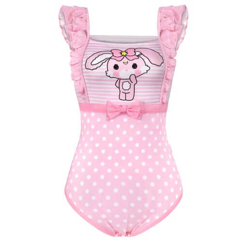 LittleForBig Usagi Filet Body Onesie Pyjama Lapin - Bodysuit Maille Extensible Adulte