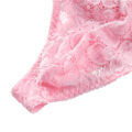 Sissy Lace Skirted Thong Panties Pink