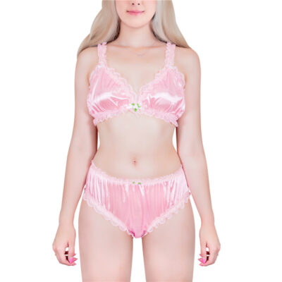 SissyUniversity Lacy Frill Bralette Set