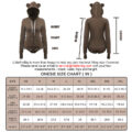 Cozy Bear Hoodie Sweatshirt Onesie Brown