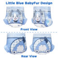 Little Blue BabyFur Cloth Back Diapers 10 Pieces Pack(M)/(L)/(XL)