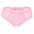 Cheeky Bow Tucking Gaff Panties Pink