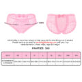 Cheeky Bow Tucking Gaff Panties Pink