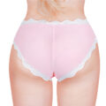 Snuggle Bunny Pattern Tucking Gaff Panties Pink