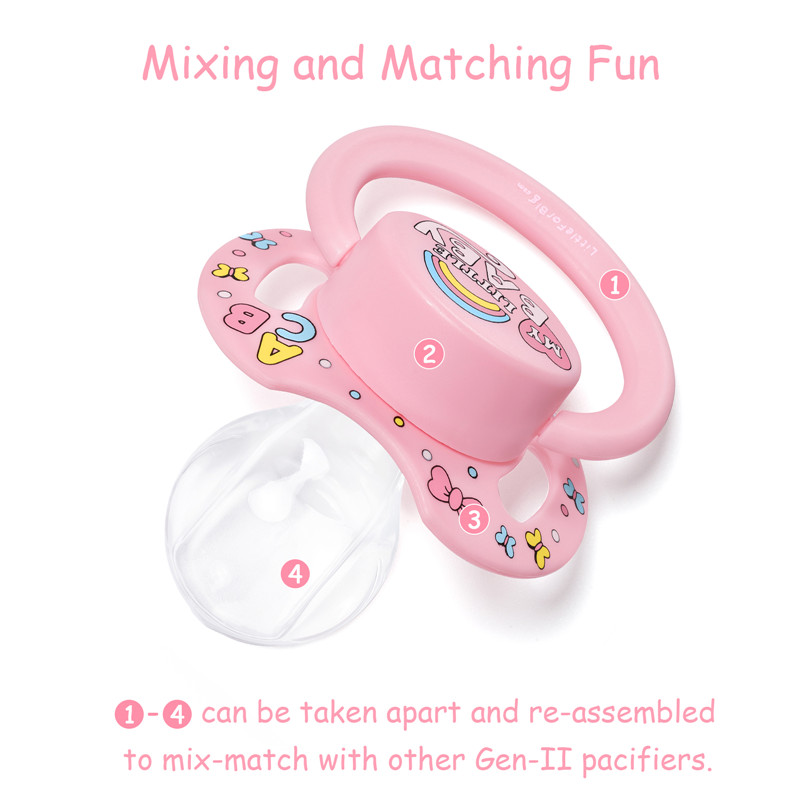 Gen2 BigShield Pacifier My Little Baby Pattern Pink