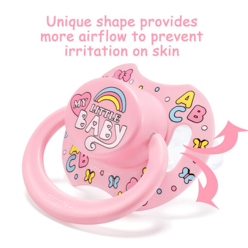Pink Sound Control Pacifier Gen2 BigShield Pacifier My Little Baby Pattern Pink - LittleForBig Cute ...