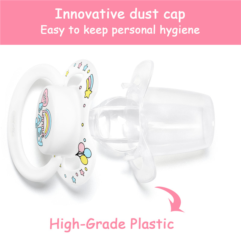 Gen2 BigShield Pacifier My Little Baby Pattern White