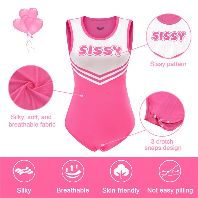 Cheer SissyUniversity Onesie Bodysuit Rose