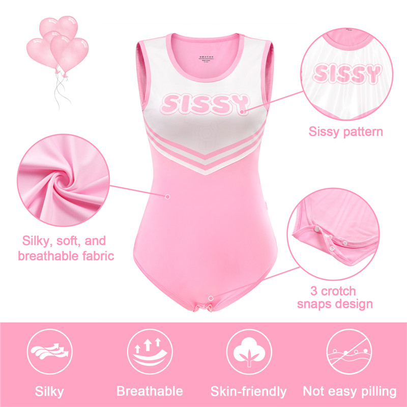 Cheer SissyUniversity Onesie Bodysuit Pink