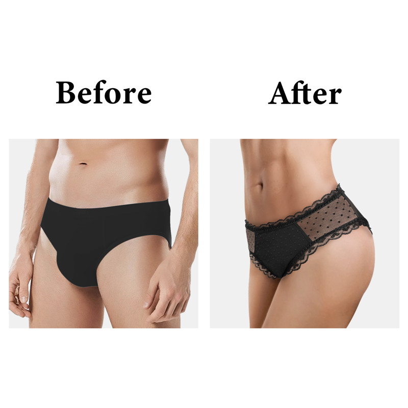 Cheeky SissyUniversity Tucking Gaff Panties Black