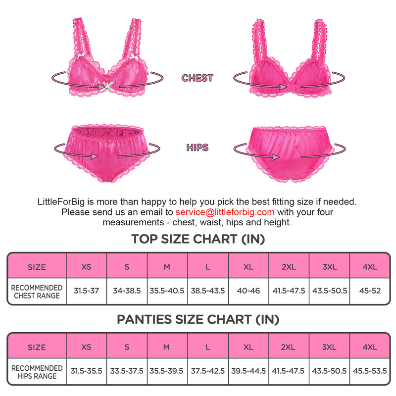SissyUniversity Lacy Frill Bralette Set Rose