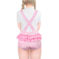 Blushing Baby Ruffle Butt Shortalls