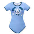 Little Blue Onesie Bodysuit Puppy Pattern