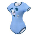 Little Blue Onesie Bodysuit Puppy Pattern