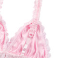 Sissy Lacy Frill Bralette Pink