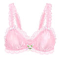 Sissy Lacy Frill Bralette Pink