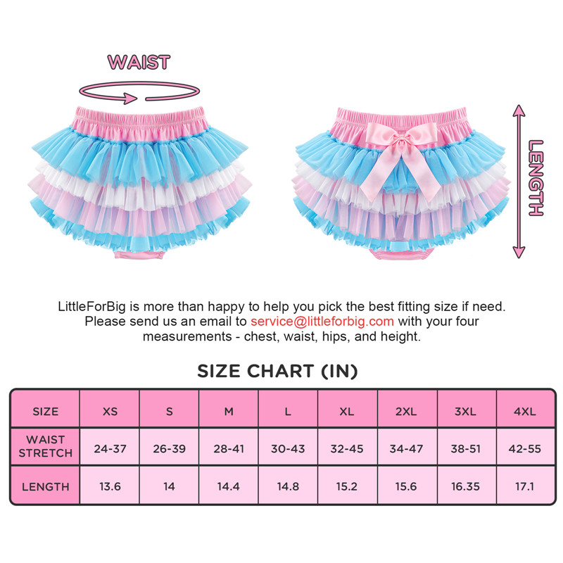 Ballerina Tutu Bloomers Skirted Panties RainBow