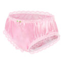 Sissy Lacy Frill Panties Pink