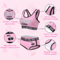 Sissy University Bralette Set Magenta