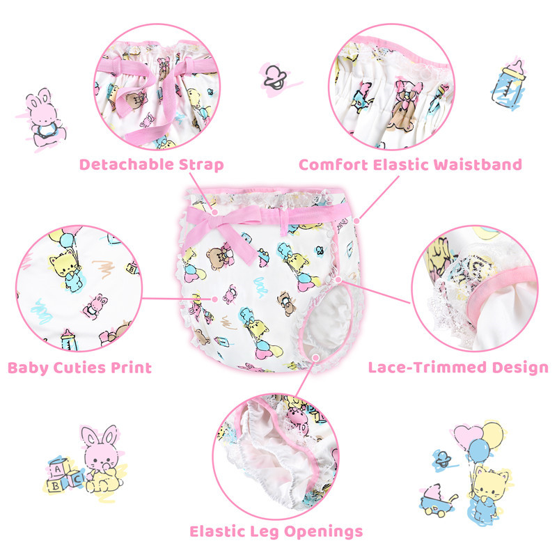 Baby Cuties Silky Ribbon Omutsu Japanese Diaper Cover