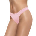 Thick Band Tucking Gaff Thong Panties Pink