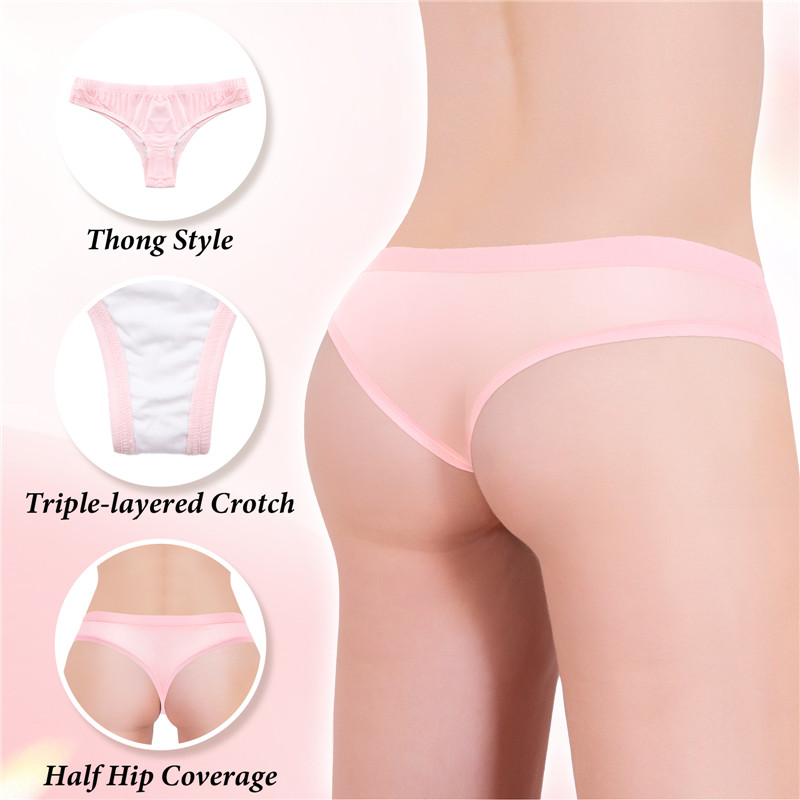 Tucking Gaff Brazilian Cheeky Panties Pink
