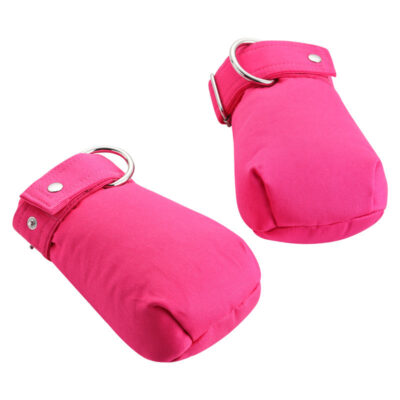 Adult Baby Soft Padded Mittens Hot Pink
