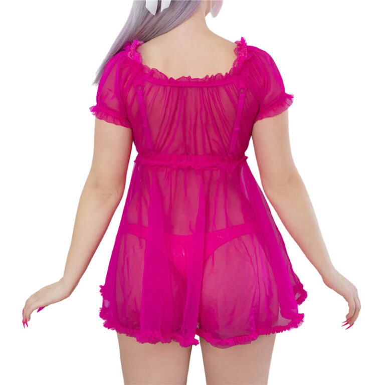 Jawbreaker Jawbreaker - Night Forest Print Babydoll Korte jurk - Zwart