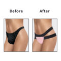 Double Band Thong Tucking Gaff Panties Pink