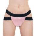 Double Band Thong Tucking Gaff Panties Pink