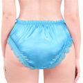 Sissy Lacy Frill Panties Blue