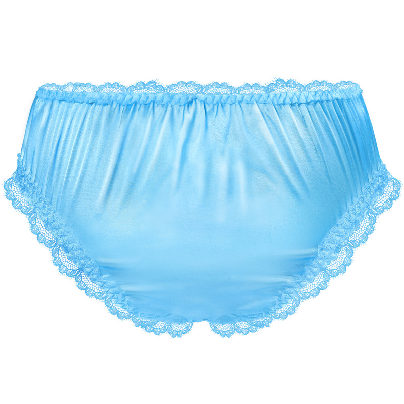SissyUniversity Lacy Frill Panties Blue