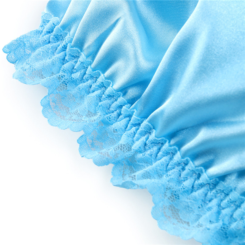 SissyUniversity Lacy Frill Bralette Set Blue