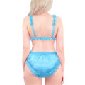 Sissy Lacy Frill Bralette Set Blue