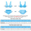 Sissy Lacy Frill Bralette Set Blue