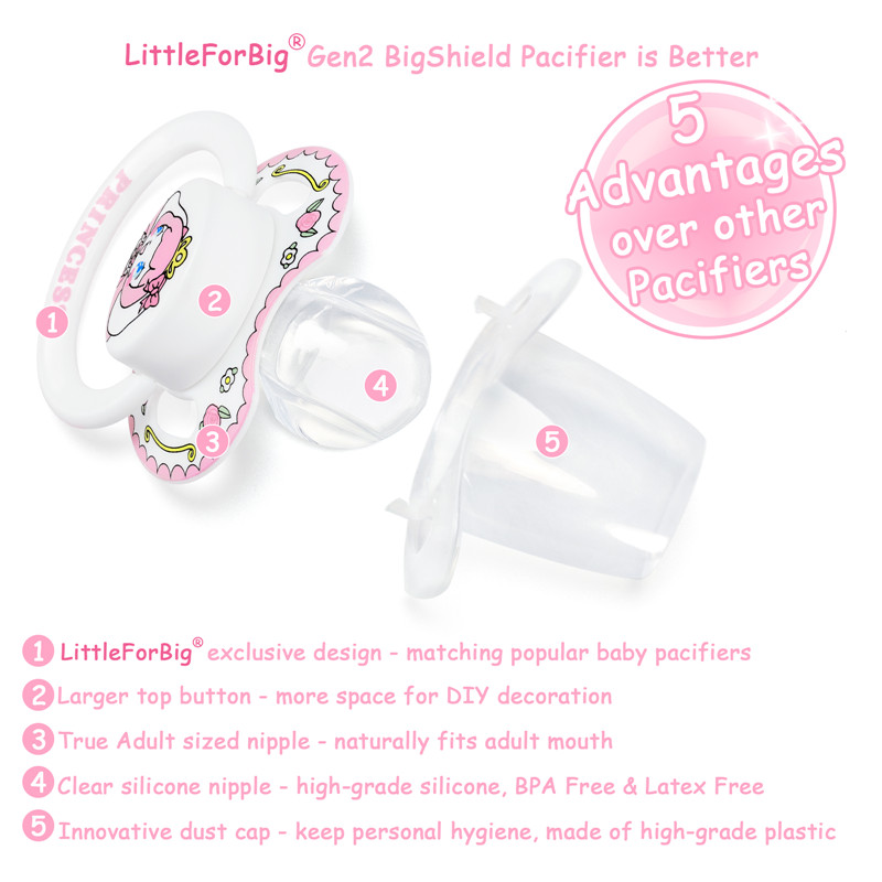 Gen2 BigShield Pacifier Little Beauty Pattern