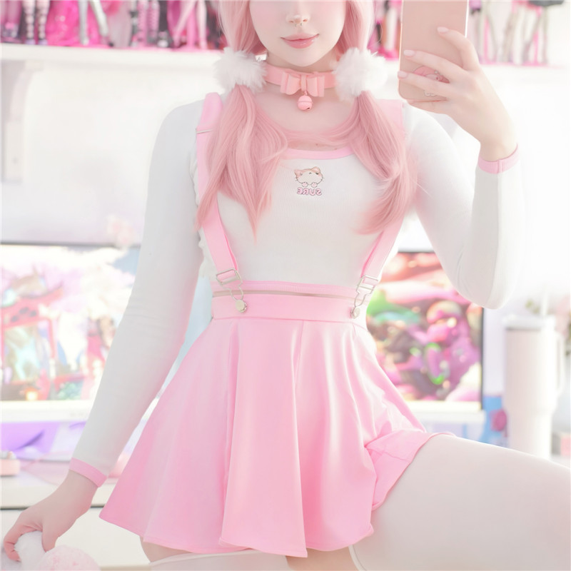 Sweet Heart Jumper Skirt with Detachable Straps