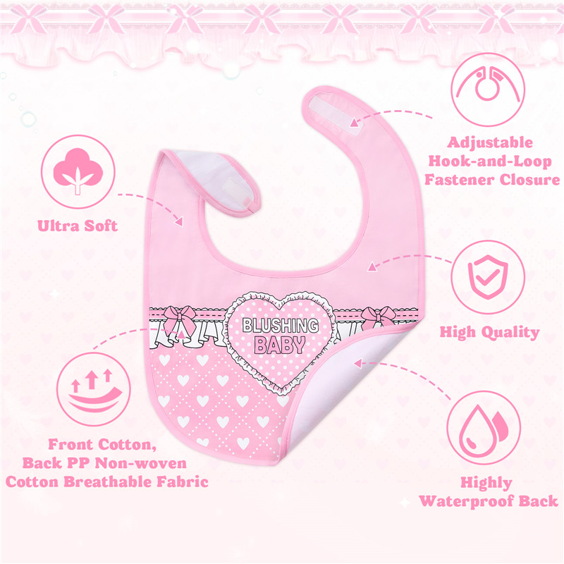 Blushing Baby Adult Bib