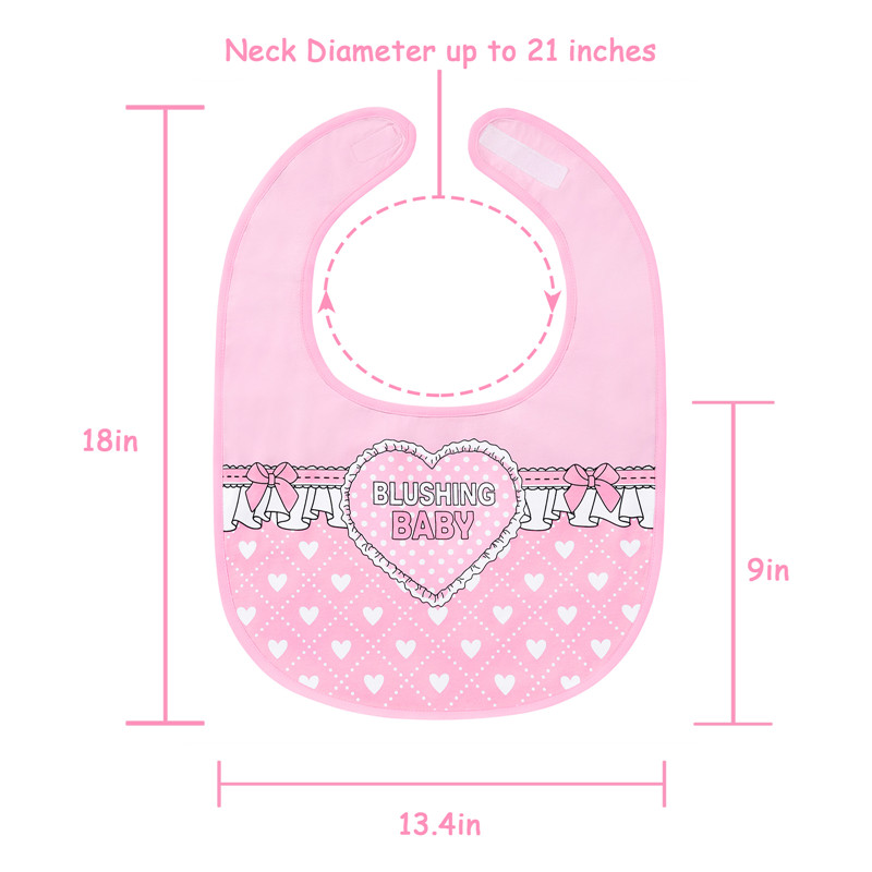Blushing Baby Adult Bib