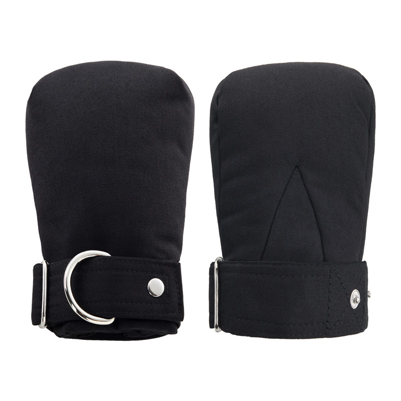 Adult Baby Soft Padded Mittens Black